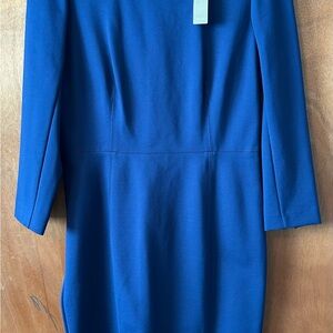 J. Crew Classic Blue Long Sleeve Dress